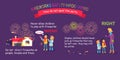 Fireworks Safety Infographic, Wrong and Right