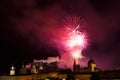 Fireworks in Salzburg Austria Royalty Free Stock Photo