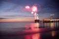 Fireworks at sea
