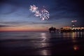 Fireworks at sea Royalty Free Stock Photo