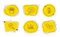 Fireworks, Search text and Loyalty star icons set. Hat-trick, Survey results and Text message signs. Vector