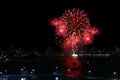 Fireworks show at Pattaya beach