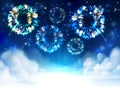 Fireworks Sky Background Royalty Free Stock Photo