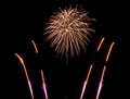 Fireworks in the sky Royalty Free Stock Photo