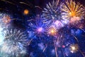 Fireworks in the sky Royalty Free Stock Photo