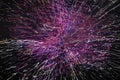 Fireworks with slow shutter speed