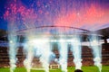 Soccer Stadium Fireworks , Football Victory, Sports Game