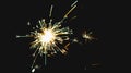 Fireworks / sparkler isolated on black background Royalty Free Stock Photo