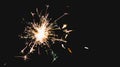 Fireworks / sparkler isolated on black background Royalty Free Stock Photo