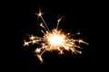 Fireworks, sparks, isolates on black background
