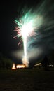Fireworks on St John's Day Royalty Free Stock Photo