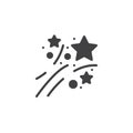 Fireworks stars vector icon