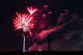 Fireworks in Tampa Royalty Free Stock Photo