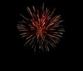 Fireworks 4 th of july celebrate explosion colors in sky Royalty Free Stock Photo