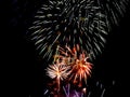 Fireworks Valencia in Fallas Holidays Night event Royalty Free Stock Photo