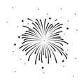 Fireworks Vector Template Design Illustration