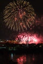 Fireworks view from the Jacques-Cartier Bridge