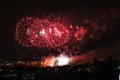 Fireworks view from the Jacques-Cartier Bridge