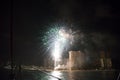 Fireworks at the Waikiki Beach on Oahu