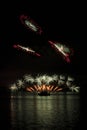 Fireworks on the water - Ignis Brunensis Royalty Free Stock Photo