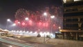 Fireworks at Yas Marina Circuit Red colour