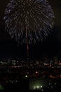 Fireworks at Yokohama, Kanagawa Royalty Free Stock Photo