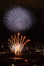 Fireworks at Yokohama, Kanagawa Royalty Free Stock Photo