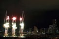 Fireworks at Yokohama, Kanagawa Royalty Free Stock Photo