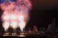 Fireworks at Yokohama, Kanagawa Royalty Free Stock Photo