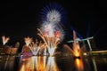 Fireworks during Youth Olympic Games 2010 Opening