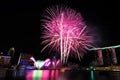 Fireworks during Youth Olympic Games 2010 Opening