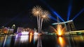 Fireworks during Youth Olympic Games 2010 Opening