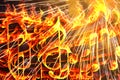 Firey Musical Notes