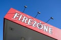 Firezone sign at gas station