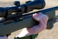 Firing Rifle Royalty Free Stock Photo