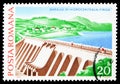 Firiza Dam, Hydroelectric Stations and Dams serie, circa 1978 Royalty Free Stock Photo