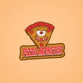 firm and attractive pizza monster