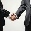 a firm handshake two men in suits shake hands