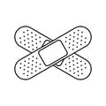 First Aid Bandage Vector Royalty Free Stock Photo