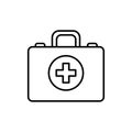 First aid box color line icon. First aid. Royalty Free Stock Photo