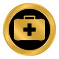 First aid button. Royalty Free Stock Photo