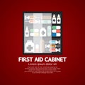 First Aid Cabinet Must Have Medicine For Home Use Royalty Free Stock Photo
