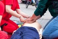 First aid. CPR class. Royalty Free Stock Photo