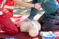 First aid and CPR class Royalty Free Stock Photo