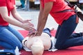 First aid and CPR class Royalty Free Stock Photo
