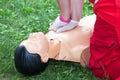 First aid and CPR training Royalty Free Stock Photo