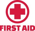 First aid cross