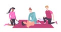 First Aid Flat Illustration