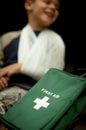 First Aid in the Forest Royalty Free Stock Photo