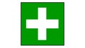 First aid and hospitality symbol board Royalty Free Stock Photo
